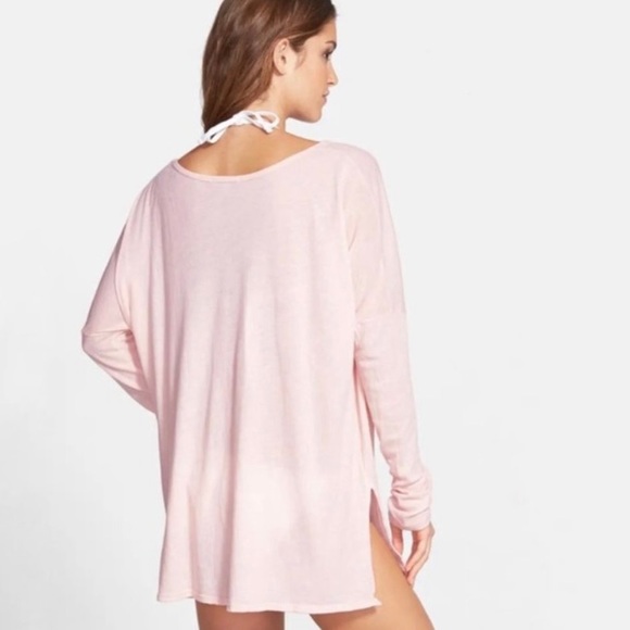 WILDFOX swim coverup oversized tee women’s Size XSmall - Picture 2 of 6